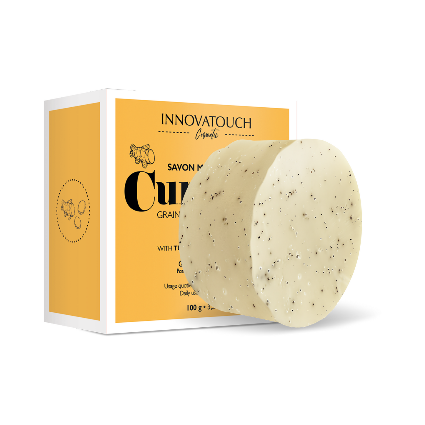 Savon masque 2 en 1 au Curcuma