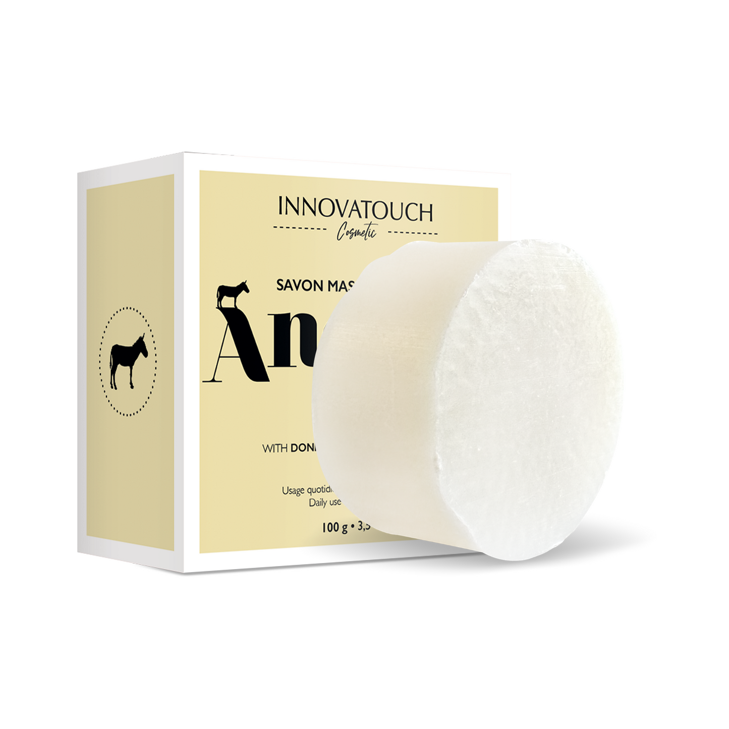 Savon masque 2 en 1 au lait d'ânesse