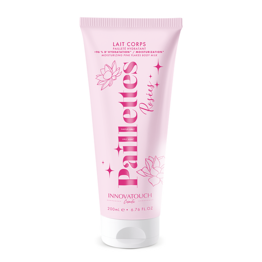 Lait Corps Girly Paillettes Rosées – Hydratant & Sublimant – 200ml