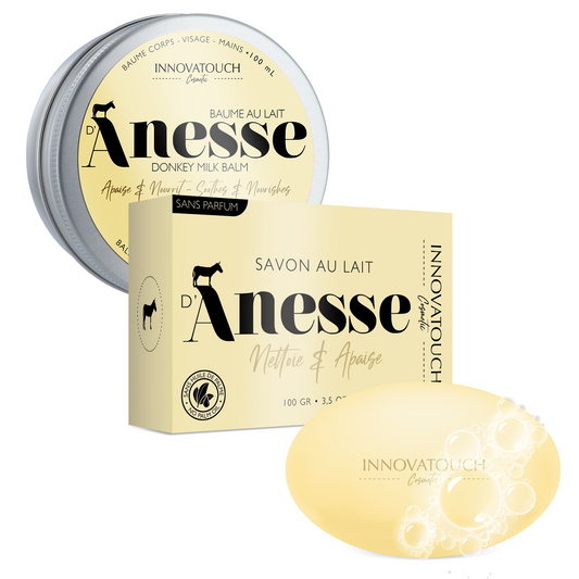 Duo Harmonie : Savon apaisant et Baume au Lait d'ânesse