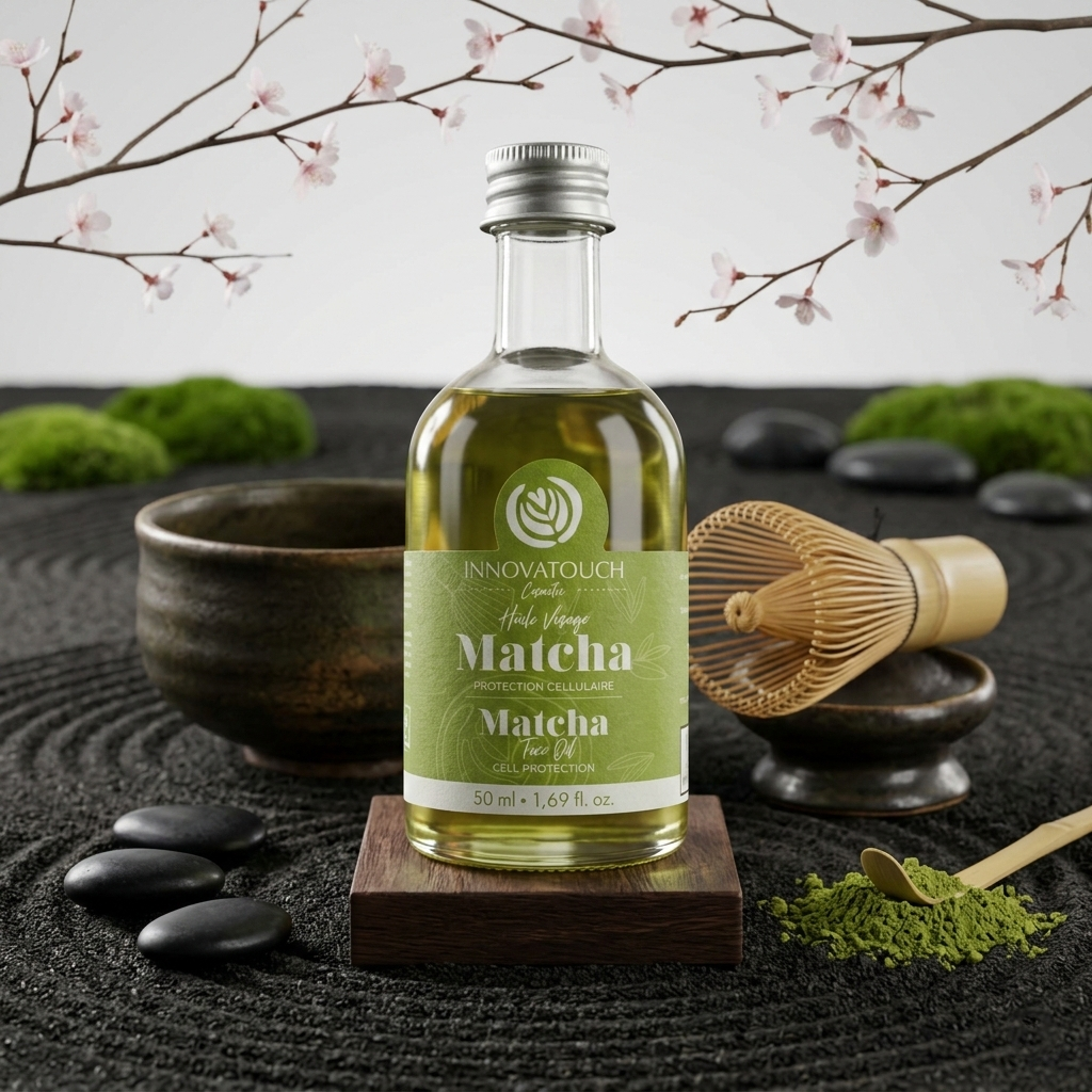 Huile visage Matcha