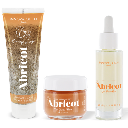 Pack Trio Abricot Sérum, Crème & Gommage